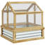 Lit de jardin surélevé avec serre en polycarbonate Outsunny