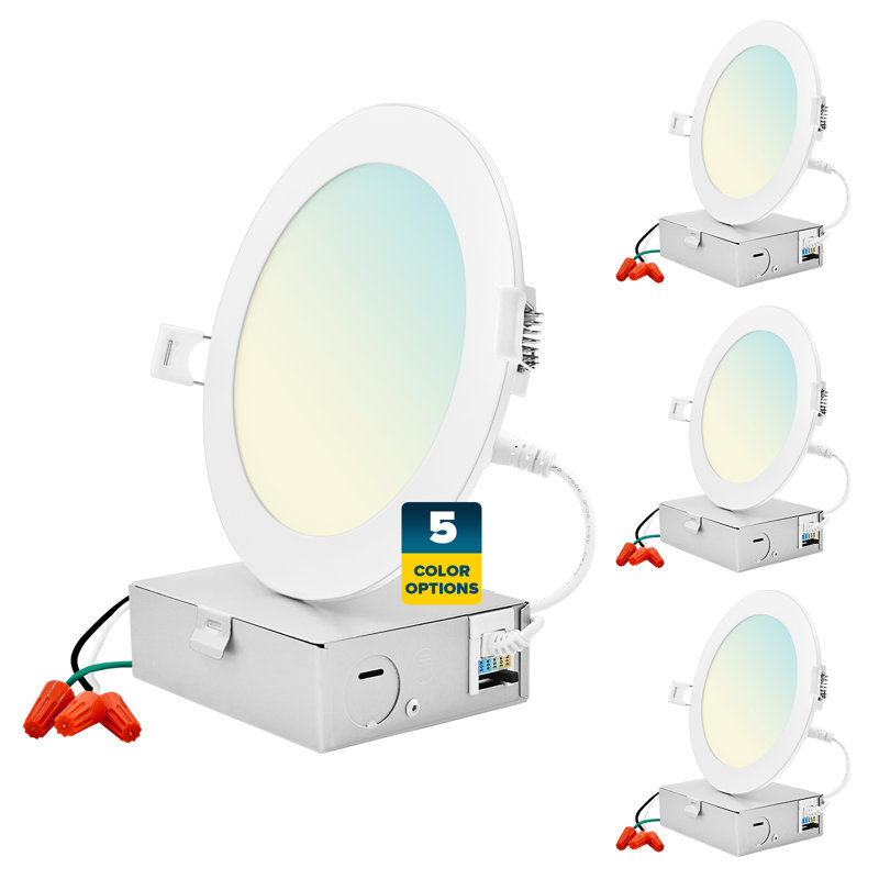 Ensemble d'éclairage encastré Canless 6 "Ultra Slim