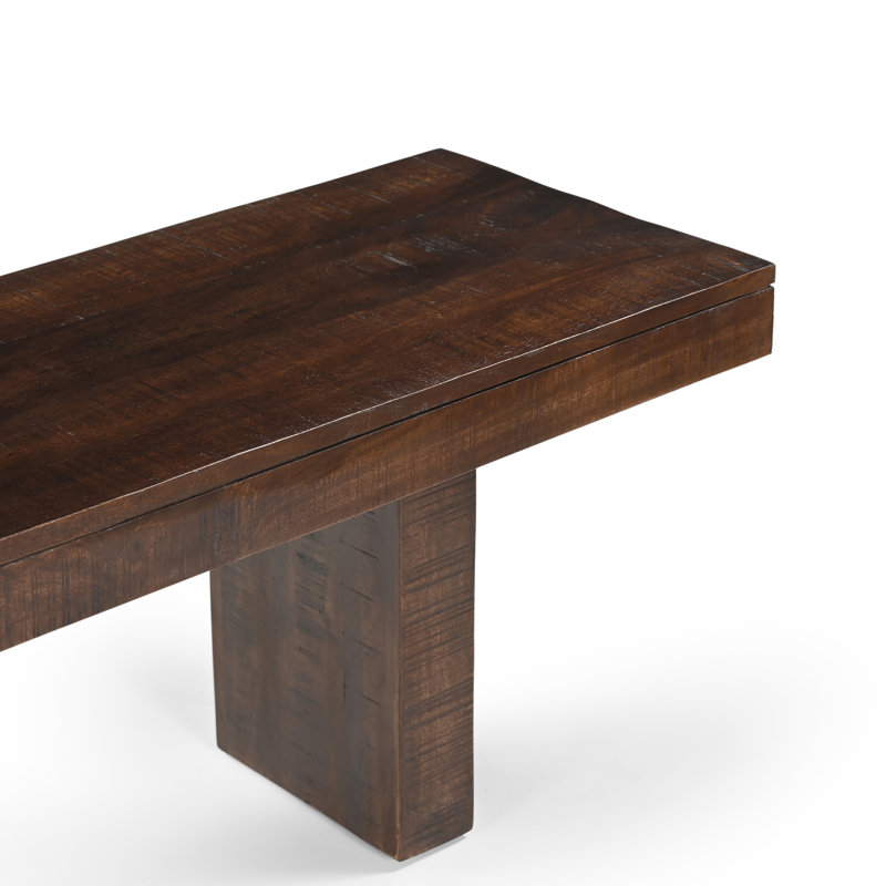 Banc en bois de manguier massif, Brun