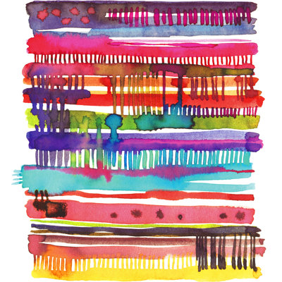 Ninola Design Colorful Weaving Loom by Laura Design - Wrapped Canvas Print -  Orren Ellis, D874CF352BAE4525B84173CCD648CAD6