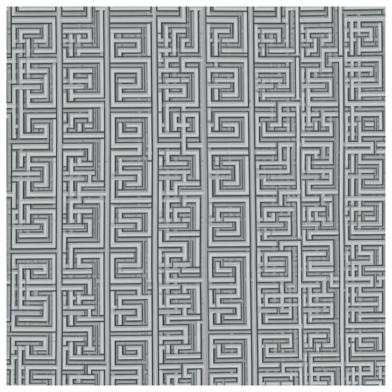 Couvre-lit matelassé Labyrinth Maze, Lit simple
