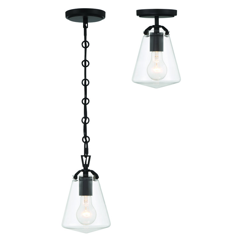 Blair 1 - Light Cone Pendant, Matte Black