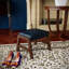 Repose-pieds pour salon Mid-Century moderne-141202263