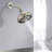 High Pressure 6-Setting 4" Shower Head - Angle Adjustable, Clog-Proof Shower Head-122404510