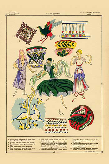 « modern égyptienne : patterns » par racinet, impression