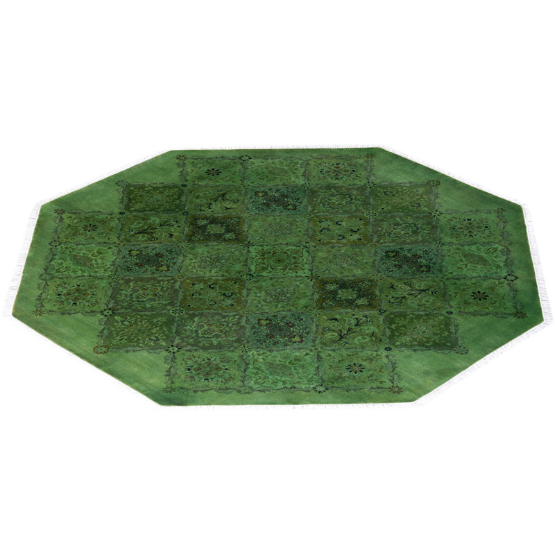 Overyed One-of-a-Kind Octagon 6'1" X 6'1" Hand Knotted Area Rug