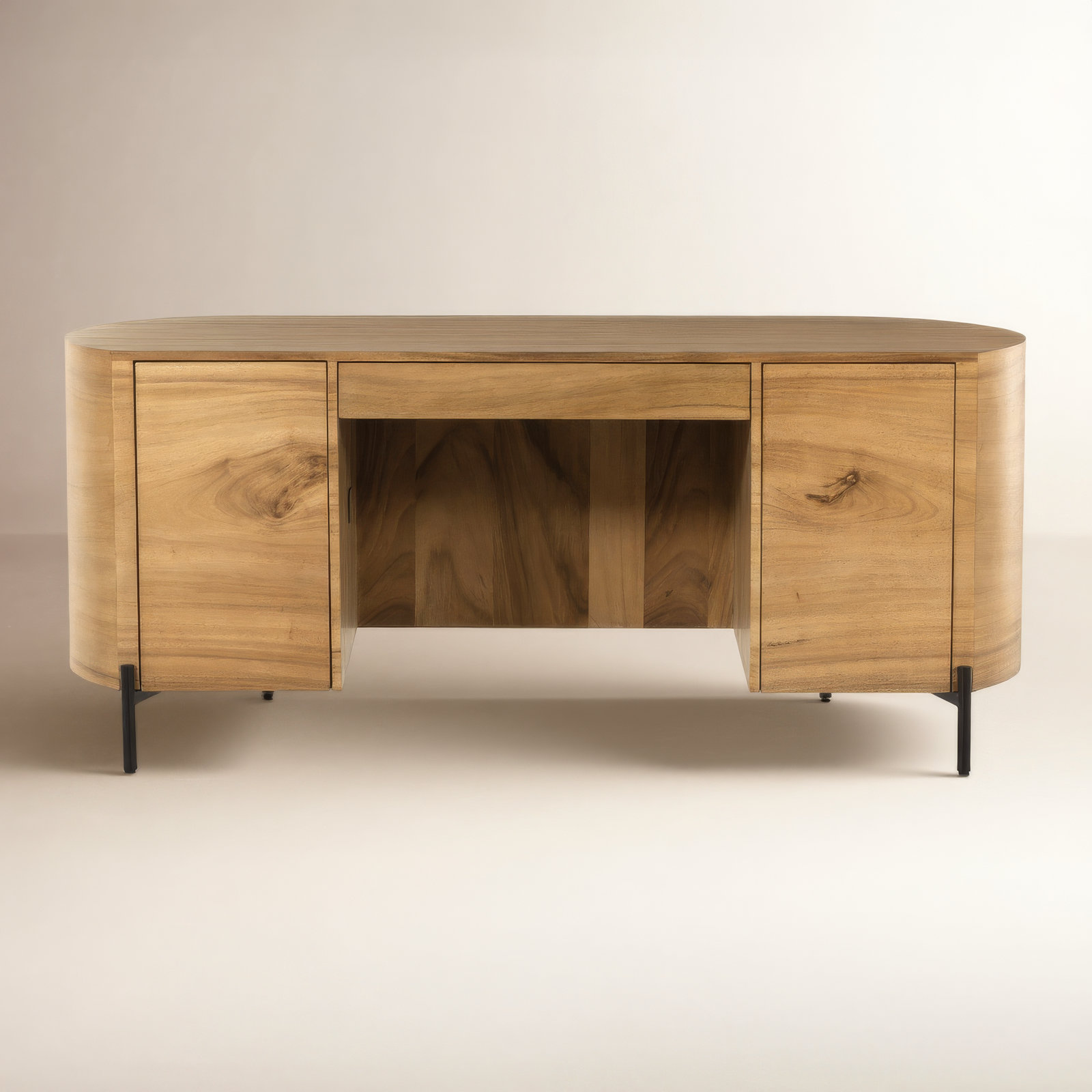 Cleary Executive Desk, Gold Guanacaste