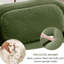 Olive 4 Corduroy With 32d High Sponge, Ergonomic Design, Combination, No Assembly For Family Gathering Soft Modular In , Pet-, Curved , Non-slip Base, Stylish Design