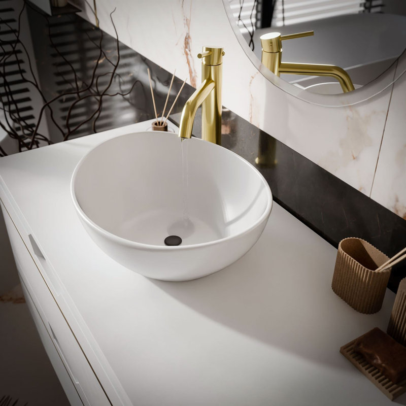 80mm Single Bathroom Vanity with Ceramic Basin