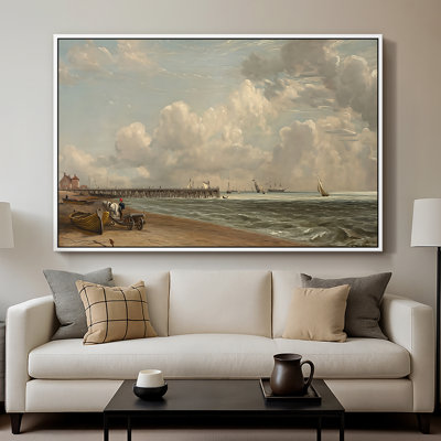 Yarmouth Jetty, 1822-John Constable-Framed Gallery Wrapped Canvas