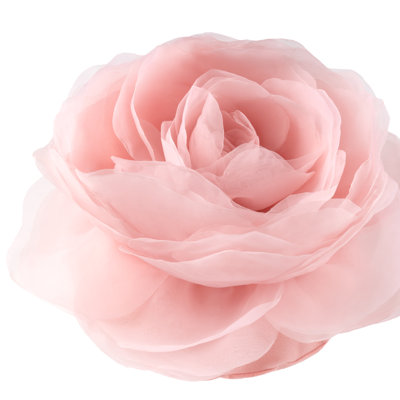 Simulation Rose Flower Throw Pillow Decorative Round Floral Accent Pillow Cover & Insert