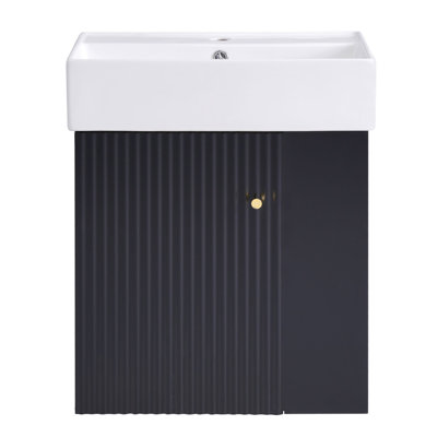 Meuble-lavabo flottant moderne 21,6 po
