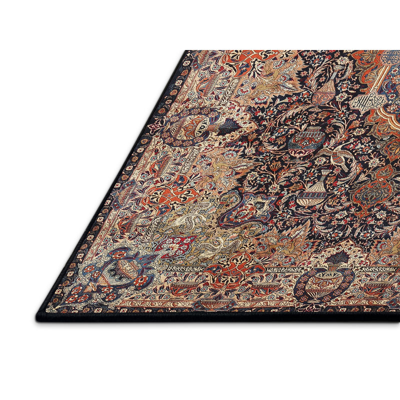 Tapis oriental mauve / vert, Rectangle 7 pi x 10 pi