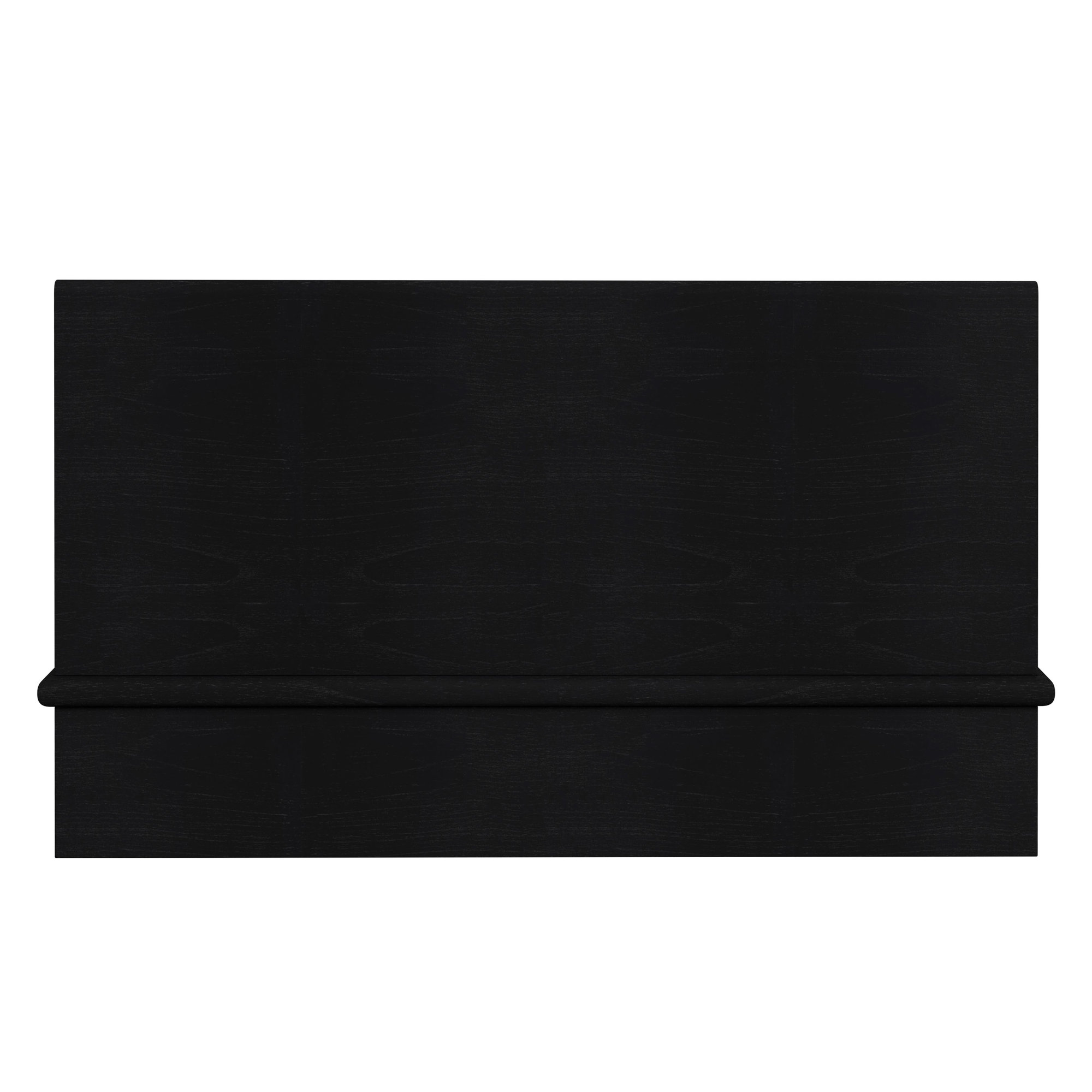 Soleil Wood Platform Bed, Queen, Black