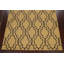 Tapis doré en laine touffeté à la main à motif géométrique Sanostee