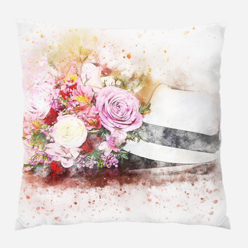 Housse et insert de coussin carré Demaio, Microsuède, Intérieur