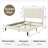 Modern Low-Profile Velvet Upholstered Platform Bed Frame With Headboard-20606716-20606713