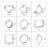 CookieCutter.com 10 -Piece Non-Stick Cookie Cutter