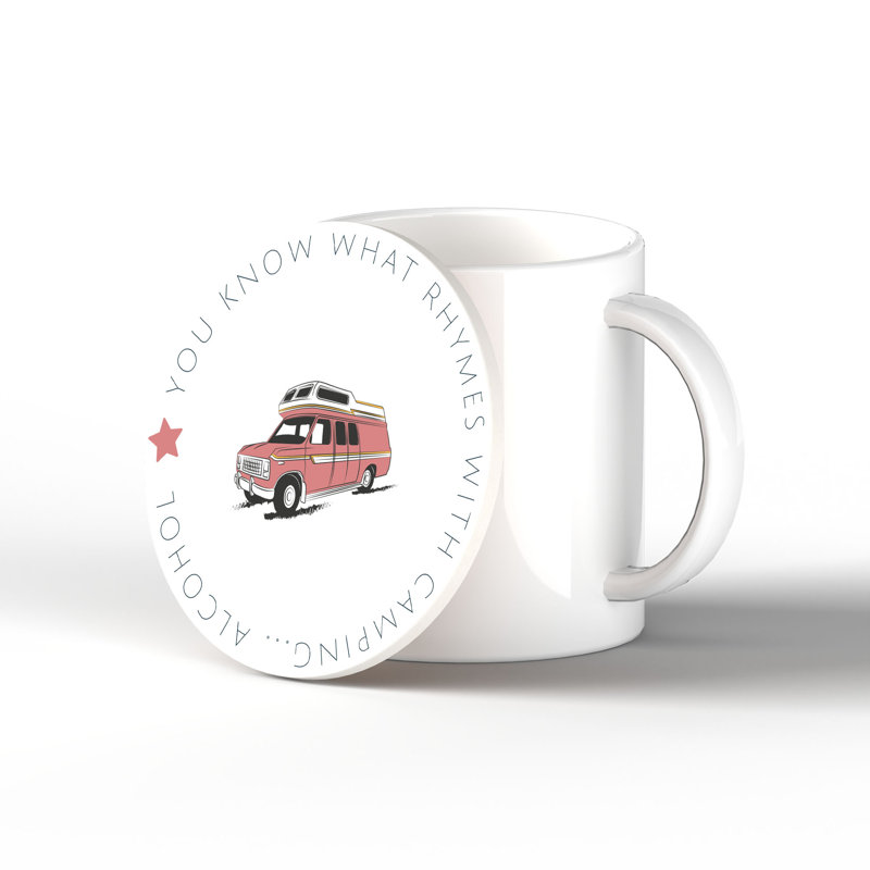 Camper Alcohol Coaster 100X100