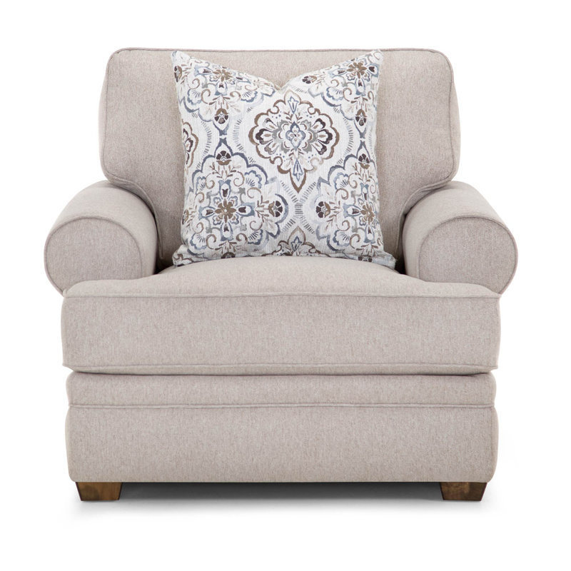 Mascoutah Upholstered Armchair, Light Tan 100% Polyester