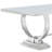 Mercy White Rectangular Glass Top Dining Table