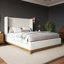 Chartier Upholstered Wingback Bed-1180824493