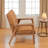 Nocturne 2-Seater Loveseat in Tan Faux Leather Upholstery, 31.74" H X 44.87" W X 29.58" D