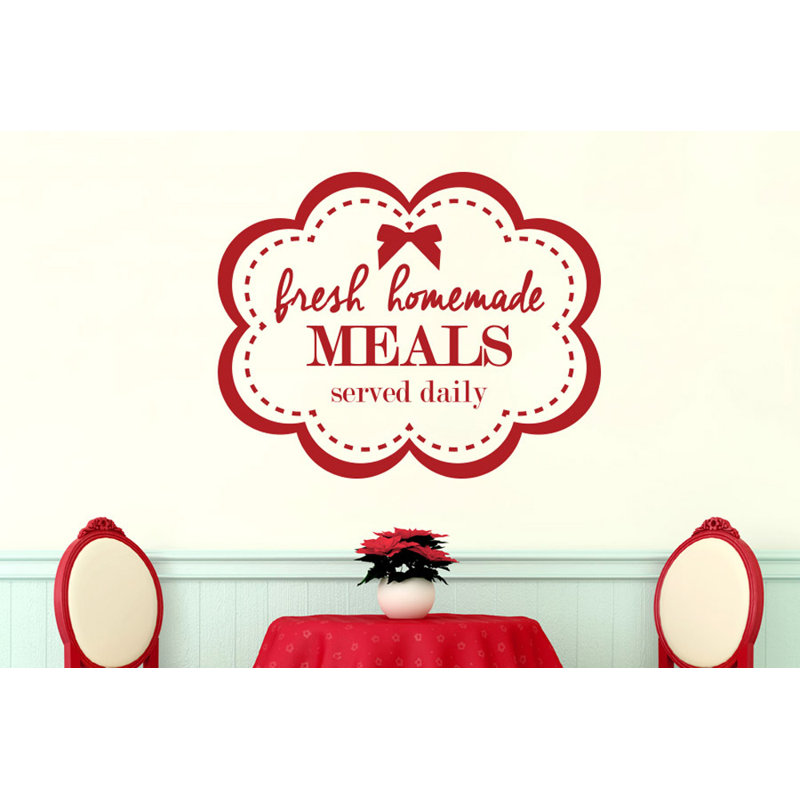 Wall Decal, Dark Red, Large