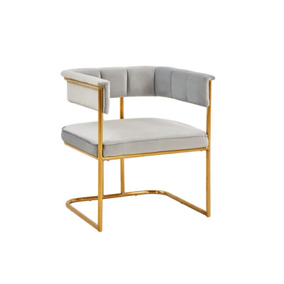 Meneses 18.5'' H Tufted Velvet Upholstered Armchair