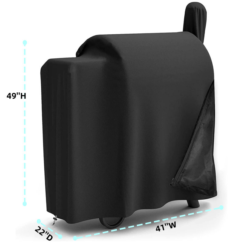 Upgraded Waterproof Grill Cover for Traeger Pro Series 575/22, Lil Tex Elite, Eastwood - Special Zipper Design, Easy On/Off, Durable Outdoor BBQ Protection