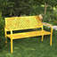 Banc d'extérieur classique en métal (jaune)-526304058