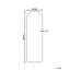 Charolette Metal Arch Mirror