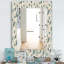 Miroir mural bohémien et éclectique 24 plumes-40099478