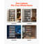 Display Cabinet with Acrylic Doors, 68 in Tall 5-Tier Curio Cabinet, Natural Wooden Fame, Collectibles Toy Organizers Rack & Display Case, Bookshelf for Home, Office, Playroom, Living Room