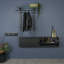 Metal Wall 4 - Hook Wall Mounted Coat Rack