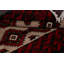 Tapis unique rouge / beige en laine nouée à la main nouvel âge de style oriental 2 pi 11 po x 5 pi 5 po