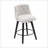 25"Linen Swivel Bar Stools With Button Tufted Back,Set Of 2-1960892365