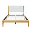 Structure de lit tapissier Mid-Century moderne sans sommier tapissier-129422202