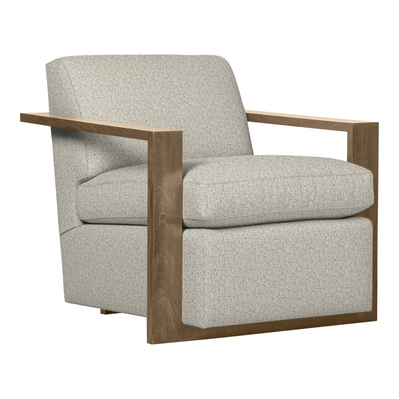 Thom Filicia Home 32" Wide Upholstered Armchair, Hampton, Tuck Metal