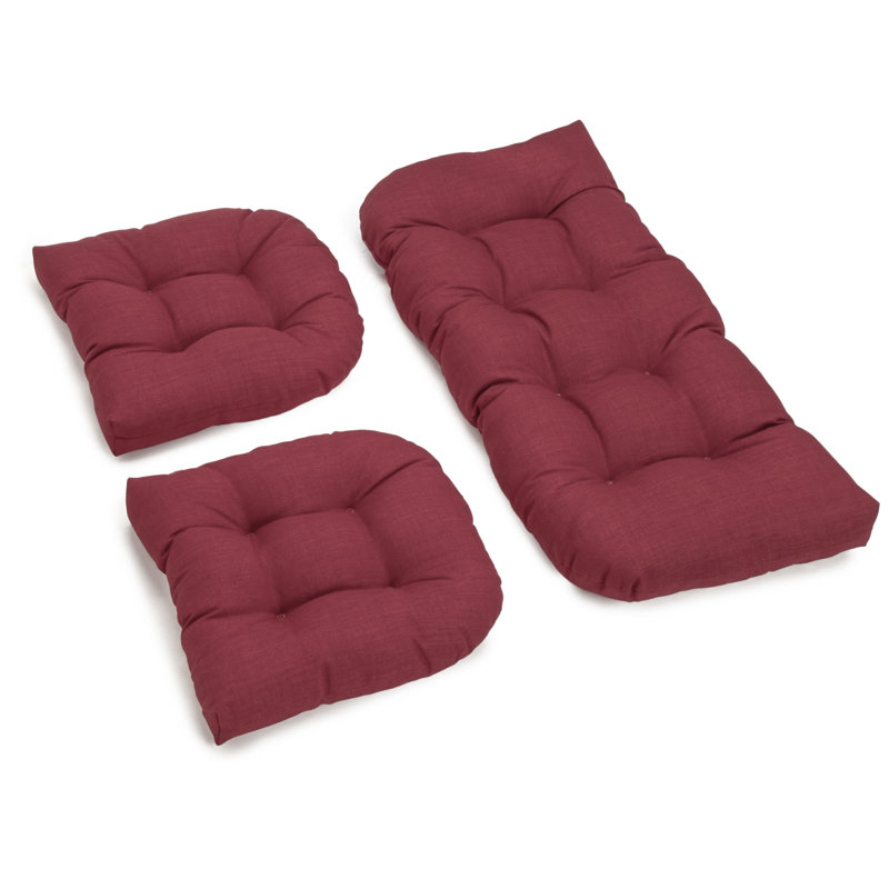 Coussin de siège d'extérieur, Merlot, 4.5''