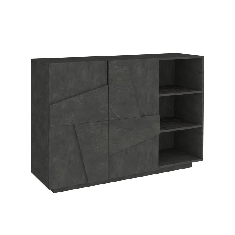 Longford 121 Cn Wide Sideboard, Black