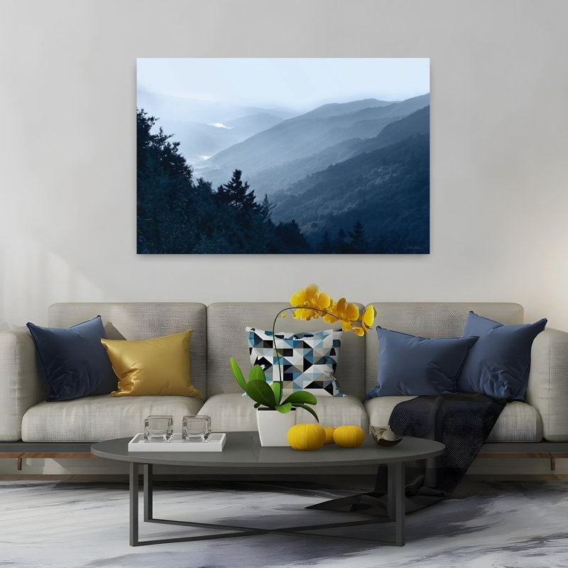 Art contemporain, paysage abstrait, New retrouvé, H 60 po x l 40 po