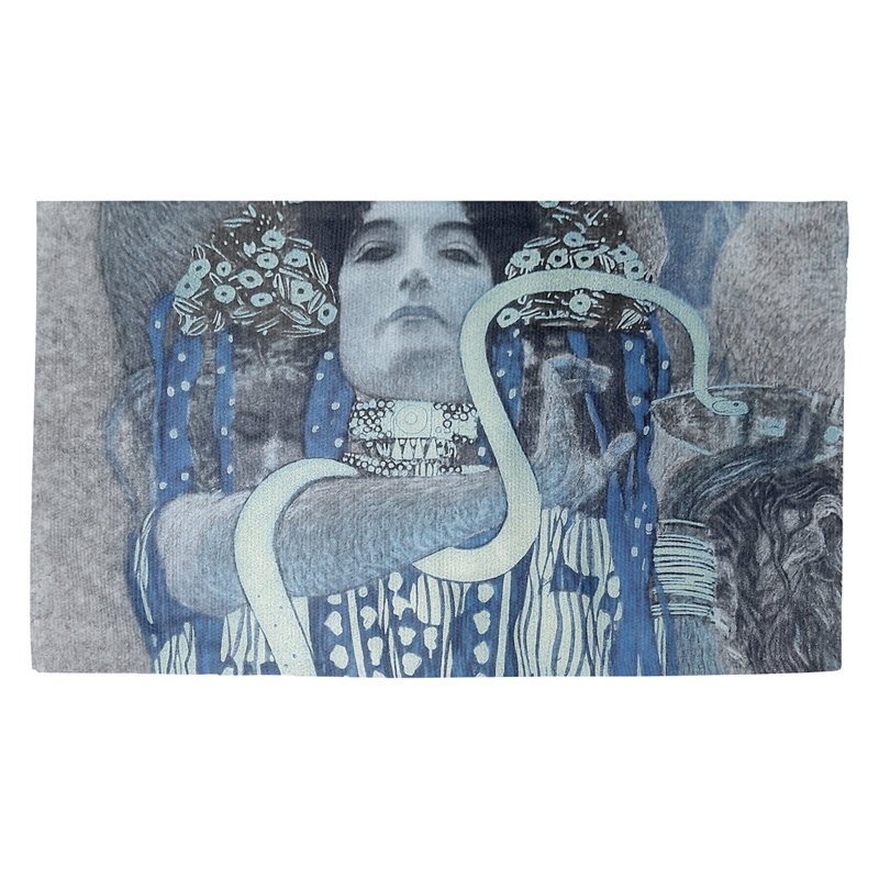 Tapis bleu area hygeia Magaw, Rectangulaire 3 pi 3 po x 5 pi 3 po