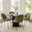 Chaise d'appoint de salle à manger rembourrée de 19,5 po de hauteur-372941931
