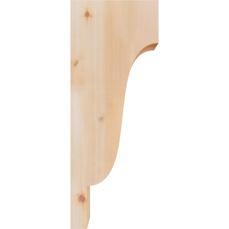 Newport Corbel, H 26 po x l 3,5 po x P 10 po, Cèdre rouge, Lisse