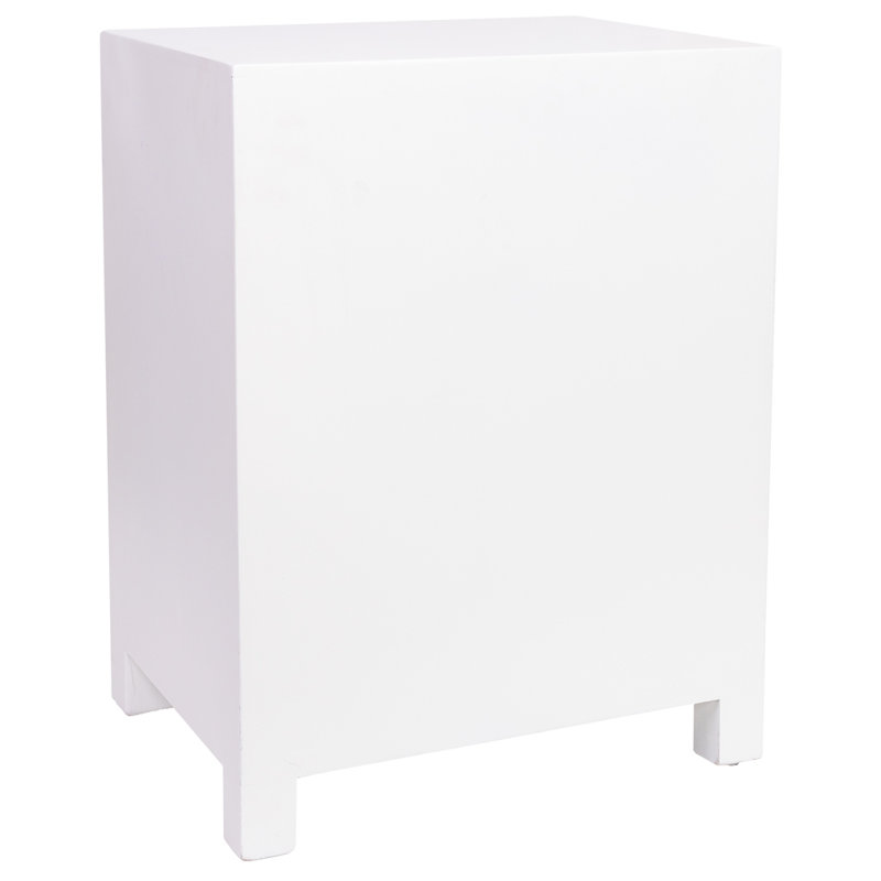 Keya 42cm W Manufactured Wood Bedside Table