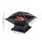Square Small Fire Pit BBQ Party Portable Fire Pit