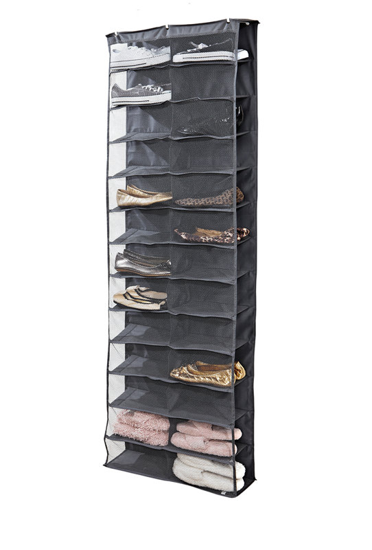 Range-chaussures 26 paires à suspendre, Gris