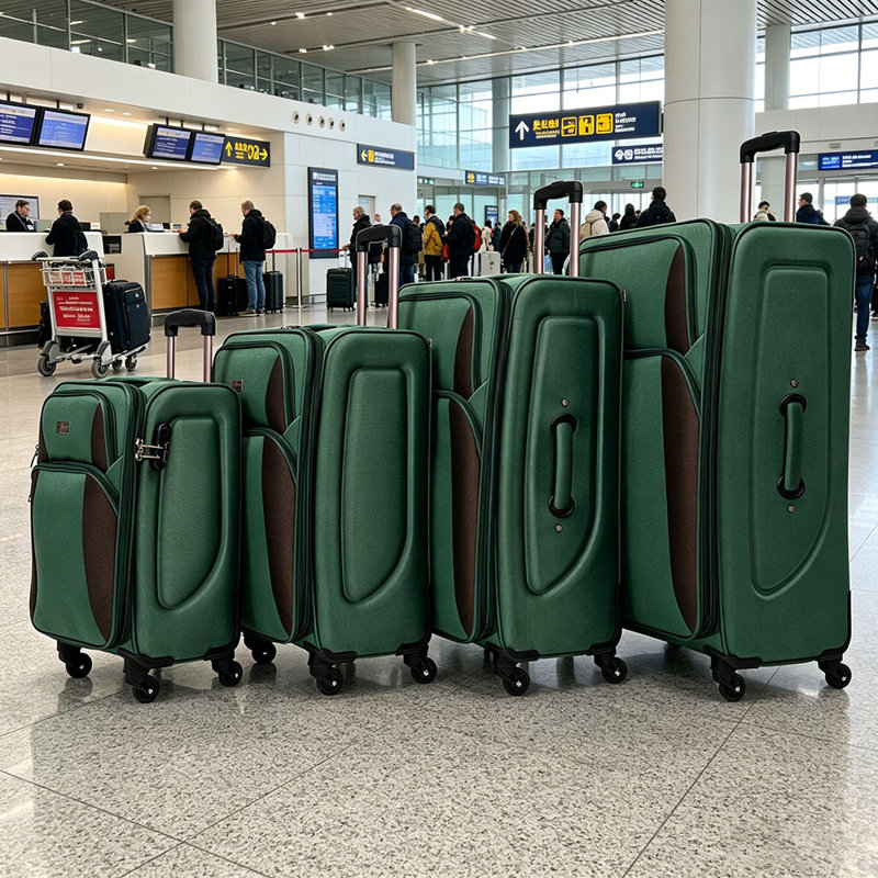 Ensemble de valise extensible Softside, Dark Green