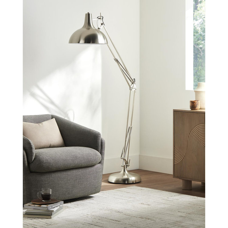 Nevide Floor Lamp, Silver